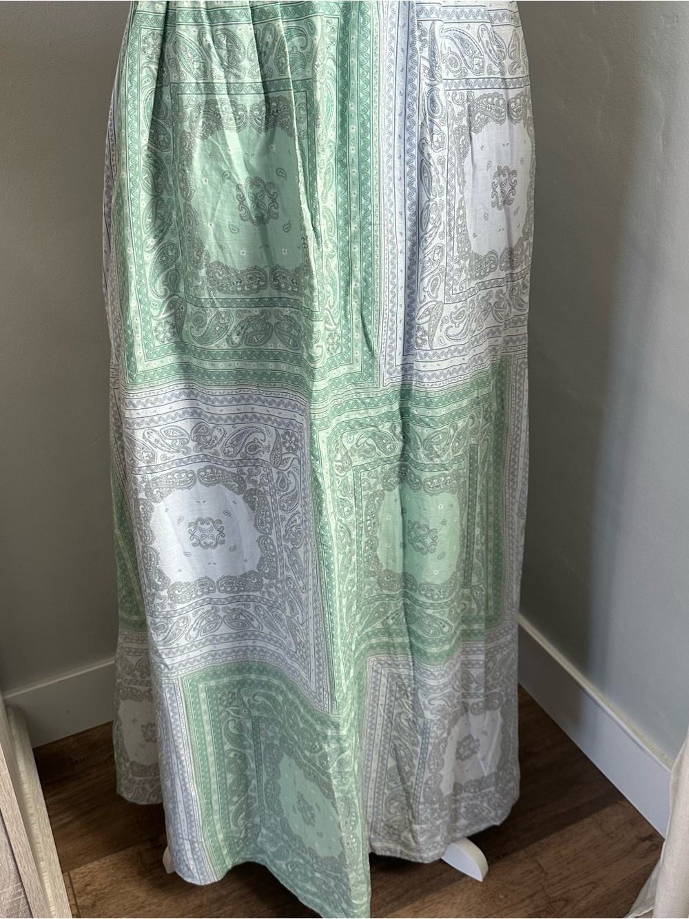 NWT! Universal Thread Women’s Dress, Maxi, Cotton, Patchwork, Paisley, L - Picture 6 of 15